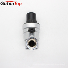 GutenTop alta calidad de válvula de escape rápido radiador automático de 1/2 pulgada latón niquelado válvula de ventilación de aire